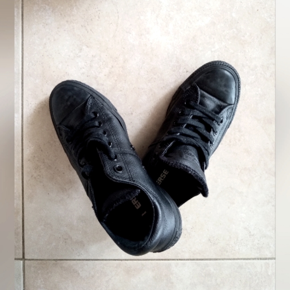 Converse Black leather sneakers - Picture 2 of 5